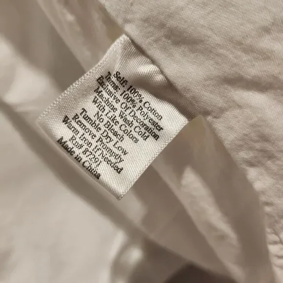 Johnny Was JWLA Floral Embroidered White 100% Cotton Jacket Size Large - Picture 12 of 15